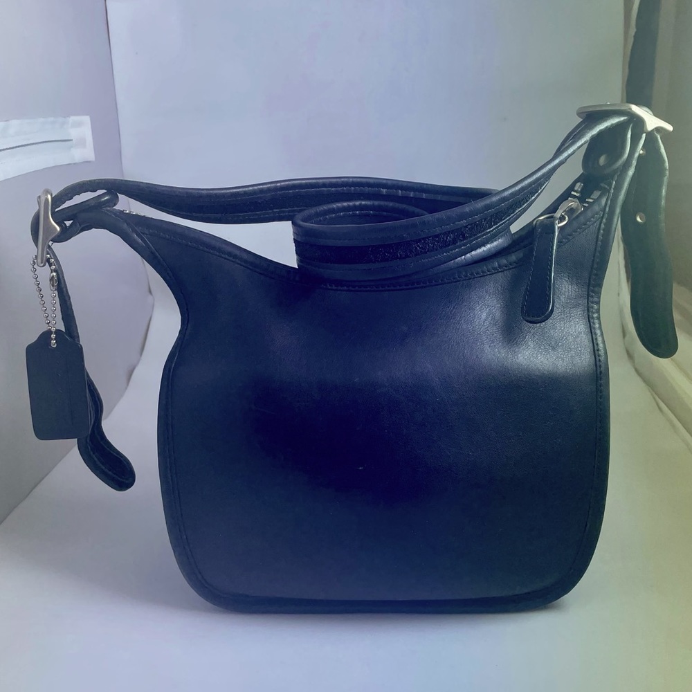 Coach Smooth Black Leather Handbag